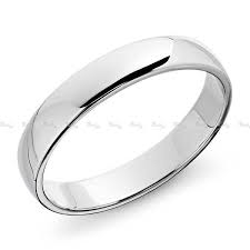 טבעת נישואין קלאסית לגבר חצי מעוגלת לגבר 4 ממ בדיל לחתונה | 123 מזל טוב